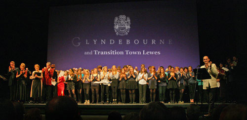 On stage at Glyndebourne On stage at Glyndebourne
